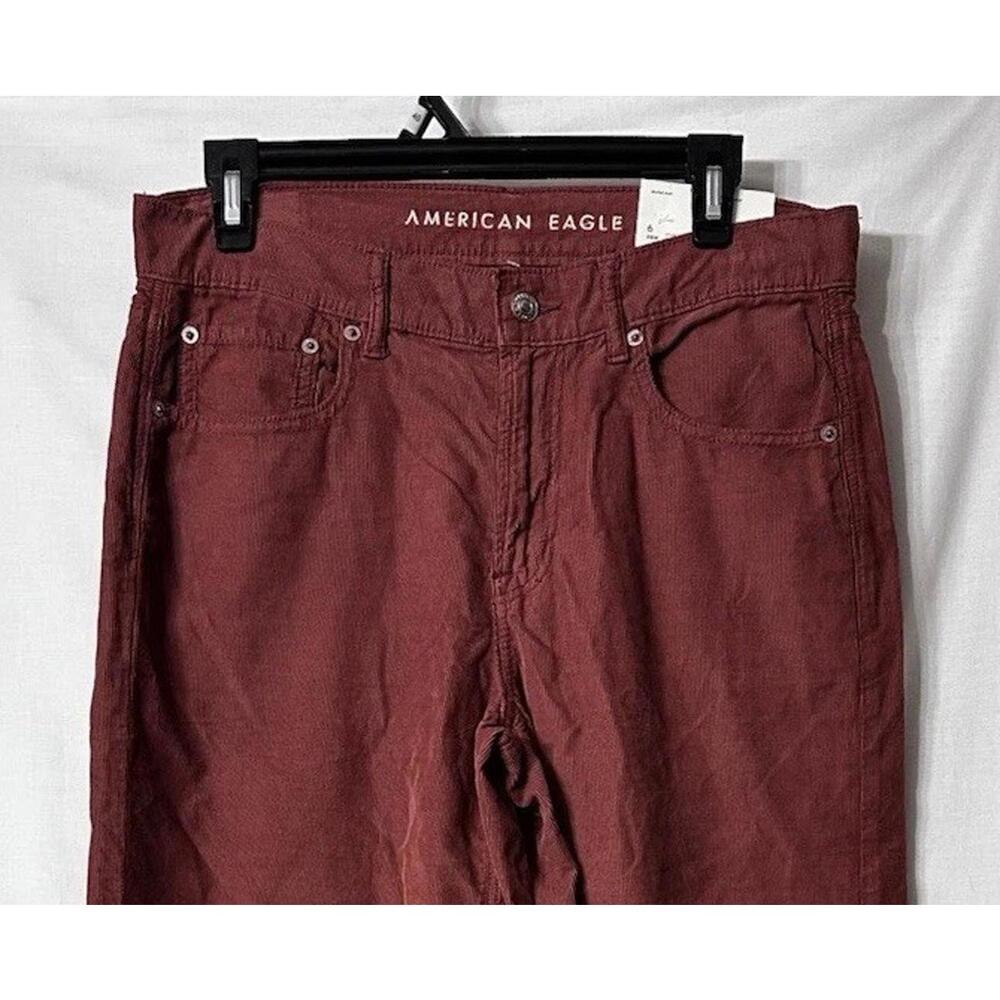 NWT American Eagle Outfitters AEO Womens Skater Corduroy Pants Size 6 Short - Picture 2 of 12